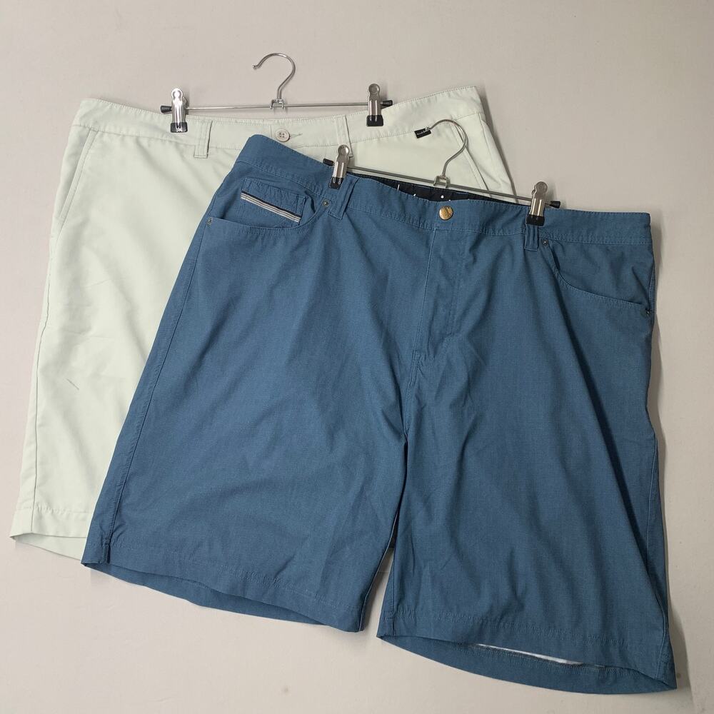 Travis Mathew Shorts Men 40 Gray Blue 1 Short 1 Board Short Lot of 2 *